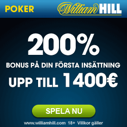 William Hill Poker Kampanjkod 1250FREE