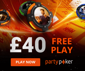 partypoker Bonus Code £40 Free Play Poker