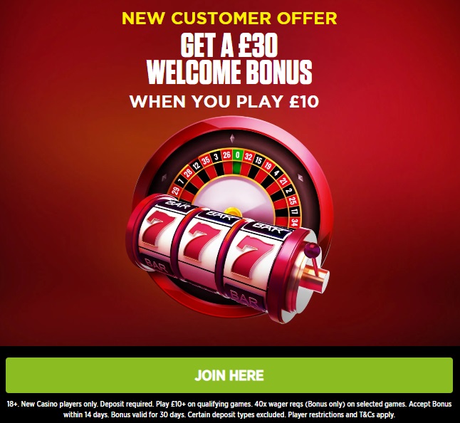 Ladbrokes Casino £30 Deposit Bonus & Promo Code